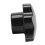 M8 x 50mm Diameter Thread Clamping Star Knob Black Replacement 4Pcs 7