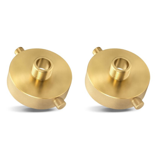 2X Adaptador de Hidrante de Incêndio Macho NST(NH) 2-1/2 Polegadas X3/4 Polegadas GHT Adaptador de Mangueira de Incêndio de Latão FireEquipment com