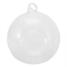 Pot de fleurs suspendu en verre pour plante aérienne, terrarium, porte-bougie chauffe-plat, sphère en acrylique transparent, décoration de centre