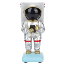 Figurine d'astronaute vintage, décoration de bureau en polyrésine sur le thème de l'espace, support robuste et inaltérable en forme d'astronaute