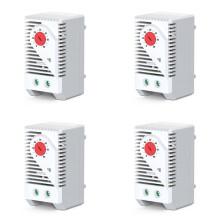 4X Temperature Controller Mechanical NO NC 0-60 Cabinet Thermostat and Humidity Control AC 250V 10A KTO011