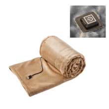 Couverture chauffante luxueuse et douce, en microfibre de polyester confortable, polyvalente pour la maison, le bureau, l'école, le camping,