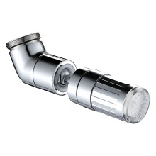 Robinet à double sortie d'eau avec interrupteur rotatif pour un nettoyage optimal, rallonge de robinet pivotante à 1080 avec filtre, idéal pour