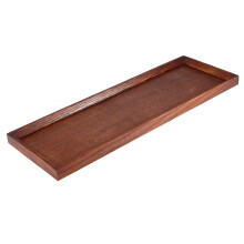 Plateau de service en bois massif, élégant plateau rectangulaire pour une décoration intérieure raffinée, non toxique, écologique et sain,