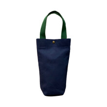 Étui à vin élégant pour cadeaux de mariage, sac à vin en toile de coton ciré rouge pour un transport facile