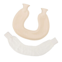 Bouillotte en forme de U confortable, matériaux de qualité supérieure, pour la chaleur hivernale et le soulagement des douleurs, capacité 1 L
