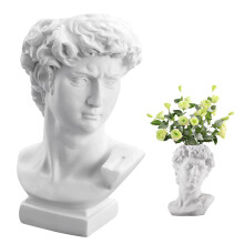 Buste de David de Michel-Ange, buste gréco-romain classique avec tête à planter, figurine en résine de haute qualité, style nordique, aspect