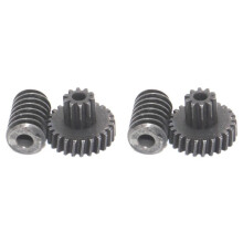 2X Motorreductor de Tornillo Sin Fin 5840-31ZY, Engranajes de Acero, Piñón de Módulo Pequeño, Autoblocante, Engranajes de Acero Compatibles con