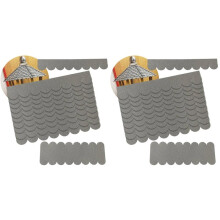 2X Roofing Shingles Roof for Bird House Roofing Self-Adhesive 21 Pieces Roof Shingles