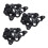 30PCS Audio Speaker Wall Mounted Iron Hanger Plate Black 4.8cm Long 1