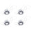 4X STAINLESS Steel Wire Rope Cable Rigging Extra, Length:15M Diameter:1.0mm 1