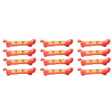 12Pcs String Level Hanging  Bubble Levels for Leveling Surveying, Building Trades, Bricklaying, Etc. (Red)