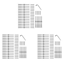 60 Pares de Acero Inoxidable 316 Cable Barandilla Roscado Perno Tensor Receptor Y Terminal Plana Stemball Terminal para Cable 1/8