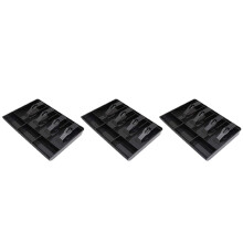 3X Cash Register Drawer - Cash Money Tray Replacement 4 Bill/3 Coin Cash Register Insert Tray,12.6 x 9.6 x 1.4Inch
