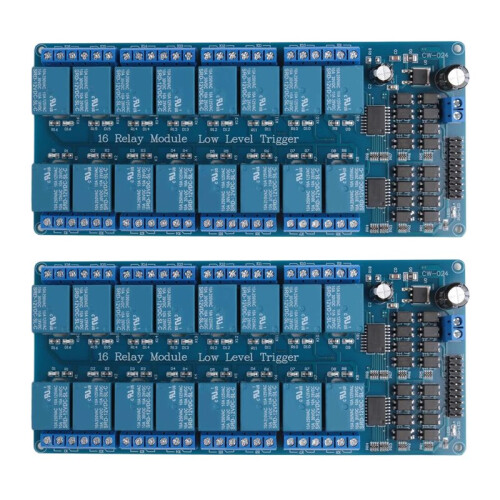 2X 16 Channel 12V Relay Module with Optocoupler Low Level Trigger Expansion Board for Raspberry Pi