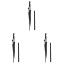 3X Taper Reamer 3-13mm Hex Shank Reamer Fluted Hand Held Steel Bridge Pin Hole Chamfer Woodworking Cutting Tool