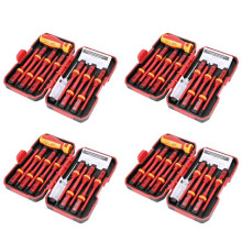 52 Pcs Vde Isolé Jeu de Tournevis Cr-V Haute Tension 1000v Magnétique Tournevis Cruciforme Torx Outils à Main Durables