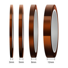12 Pcs Heat Resistant Tape High Temp Tape Sublimation TapeThermal Tape for Sublimating Print Heat Transfer Insulation