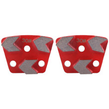 2X 30 Grit Metal Bond Scraper Trapezium Diamant Vloer Slijp Pad Schijf voor Het Verwijderen van Lijm Vlekken Voegen