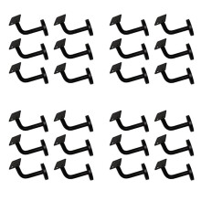 24 Pcs Stainless Steel Stair Handrail Bracket, Heavy Duty Stair Rail Support, Railing Brackets for Flat Rails,60x60mm