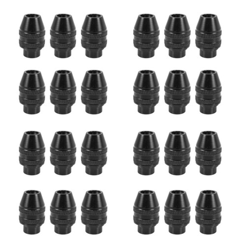 24Pcs Multi Quick Change Keyless Chuck Universal Chuck Replacement for  4486 Rotary Tools 3000 4000 7700 8200
