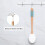 Lotion Applicator for Back, Feet, 16 Replaceable Pads, 4 Long Handle, Back Lotion Applicator for Seniors, Women 5