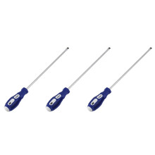 3pcs 30.5 cm Long Shaft 6.5 mm Magnetic Tip Flat- Screwdriver Handy Instrument