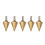 5X Step Drill Cone Drill Bits, High Speed Steel 10 Steps 1/4 to 1-3/8 Inch 1