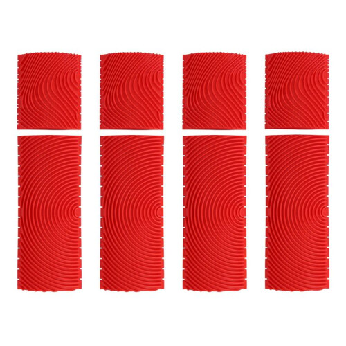 8 Peças 3 Polegadas 6 Polegadas ImitaçãO de GrãO de Madeira Pincel Rolo de Pintura Conjuntos de Pintura de Parede Textura de Parede Conjunto de