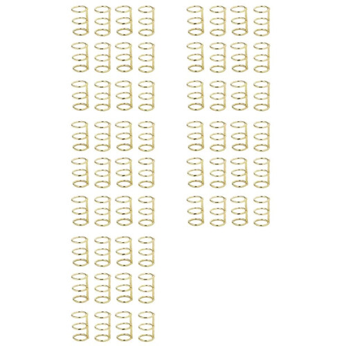 60 Pcs 3 Ring Book Rings Leaf Binders Office Book Rings Snap Split Hinged 20mm Inner Diameter Book Ring Gold