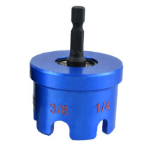 Nut Zipper Drill Attachment - Hex-Shank for Impact Drills,Fits 1/4",3/8",1/2" Threaded Rods,for Heavy-Duty Tasks