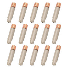 Conjunto de 15 Pontas de Soldagem MIG com Revestimento Cerâmico, Bicos Anti-Respingos de 0,8 mm para Melhor Desempenho de Soldagem
