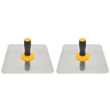 2X Aluminium Trowel Mortar Board Holder Construction with Handle Plastering Tool