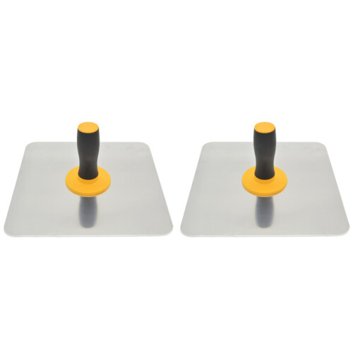 2X Aluminium Trowel Mortar Board Holder Construction with Handle Plastering Tool