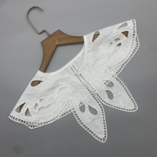 (Bead)Fabric Collar For Women With Floral Pattern And Polyester Material For Winter 2