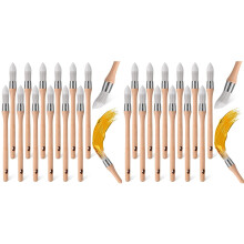 24 Unidades de Ferramenta de Pintura de Acabamento Ferramenta de Pintura Limpa de Borda Pincel de Pintura de Canto Redondo Pincéis Pequenos Pincel de