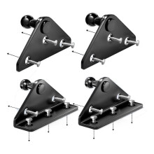 10MM Stud Mounting Bracket, 4PCS Universal Gas Strut Mounts for RV Door Lift Supports Shocks Spring
