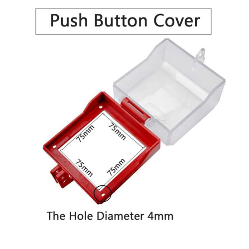 2 Piece Emergency Stop Button Cover, Removable Base Cover, Push Button  Protector for Emergency Stop Button 2