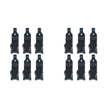 12 Piezas de Soporte de Pala para Portaequipajes, Kit de Montaje en Pared de Metal, Kit de Montaje en Pared con Abrazadera para Soporte de Pala,