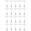 20pcs 6.5 inch Height Transparent Plastic Double Clips Adjustable  Sign Card Display Holder 1