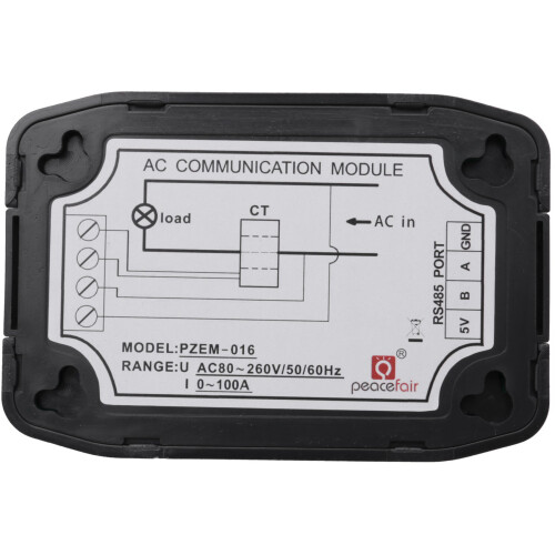 3X Peacefair AC Single Phase Watt  Meter RS485 Modbus 220V 100A Voltage Current Frequency Power Factor Kwh Meter 1