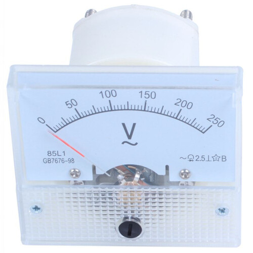 4X Analog 85L1 AC 250 V Panel Meter Voltmeter Measuring Device Installation Equipment 1