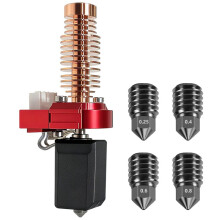 Upgrade Ceramic Hotend for Flashforge Adventurer 5M/ 5M Pro Extruder Kit with 0.25/0.4/0.6/0.8MM Hardened Steel Nozzle