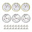 18Pcs Clock Parts for Clock Resin Mold,Clock Pieces for Clock Epoxy Casting Resin Mold 3