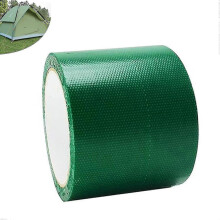 (Green) Tarpaulin Repair Tape, 8x500cm Universal Waterproof Rv Awning Repair Tape Tarpaulin And Greenhouse Tent Repair Tape