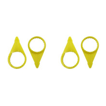 400Pcs Loose Wheel Lug Nut Indicator for 32mm 33mm Nuts High Visibility Yellow Wheel Check Indicator