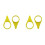 400Pcs Loose Wheel Lug Nut Indicator for 32mm 33mm Nuts High Visibility Yellow Wheel Check Indicator 1