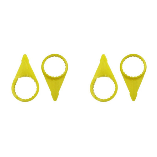 400Pcs Loose Wheel Lug Nut Indicator for 32mm 33mm Nuts High Visibility Yellow Wheel Check Indicator