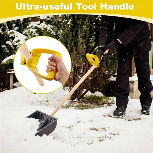 2 Pack Back Saving Tool Handle Attachment, Labor Saving Ergonomic Shovel or Rake Handle Attachment, Tool Handle Grip 2
