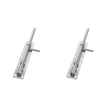 2X Deadbolt French Door Lock Barn Locks and Latches Gate Hardware Slide for Wooden Fence Window Security Bars